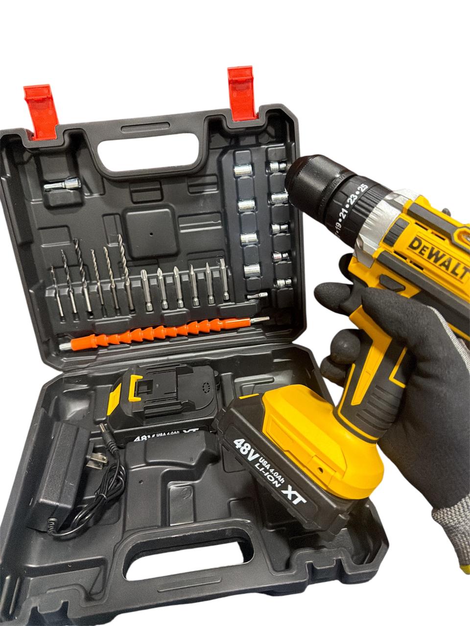 Taladro Inalámbrico Percutor 24V con Kit accsorios